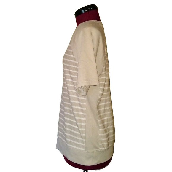 AG Adriano Goldschmied Womens Top Size Small Multicolor Short Sleeves St… - Picture 3 of 7